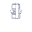 Штуцер ввертной прямой, метрика, тип H, под развальцовку 90° (SAE J1453), тип F