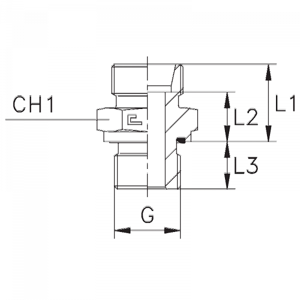 Штуцер ввертной прямой, BSP, тип Е (DIN 2353, 24°)