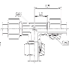 Соединение проходное T-образное в сборе с кольцом B4 (DIN 2353, 24°)