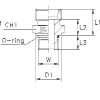 Штуцер ввертной прямой, UNF, тип А (DIN 2353, 24°)