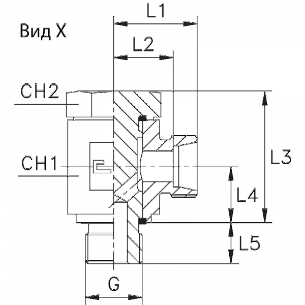 Штуцер ввертной Banjo BSP, тип E (DIN 2353, 24°)